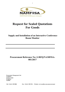 Quotation Checklist Schedule