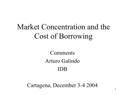 Market Concentration and the Cost of Borrowing - Inter