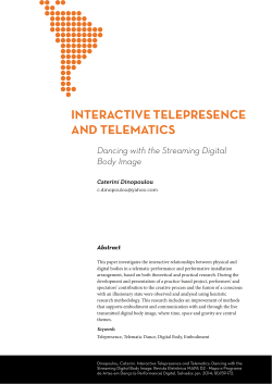INTERACTIVE TELEPRESENCE AND TELEMATICS