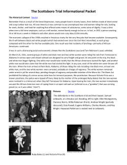 The Scottsboro Trial Informational Packet