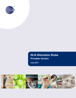 GLN Allocation Rules
