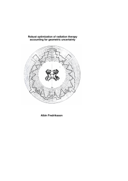 Robust optimization of radiation therapy accounting for geometric