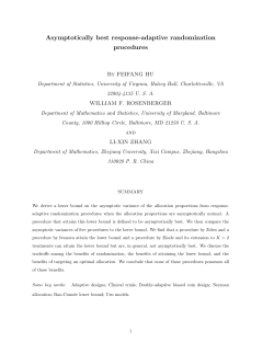 Asymptotically best response-adaptive randomization procedures