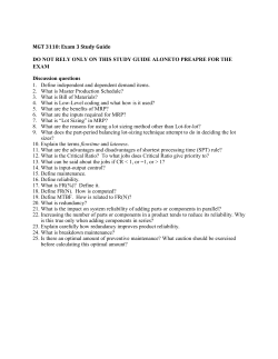 MGT 3110: Exam 3 Study Guide