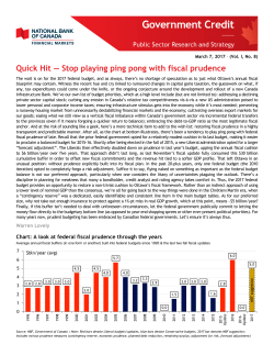 NBF Government Credit Quick Hit: Stop playing ping pong with fiscal