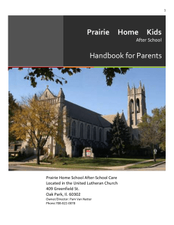 acknowledge receipt of the Parent Handbook
