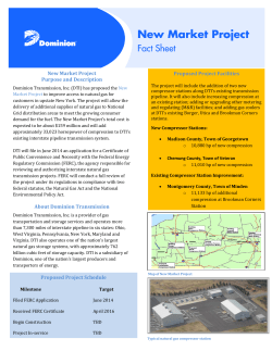 New Market Project Purpose and Description