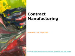 Contract Manufacturing