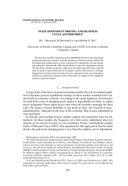 State Dependent Pricing and Business Cycle Asymmetries