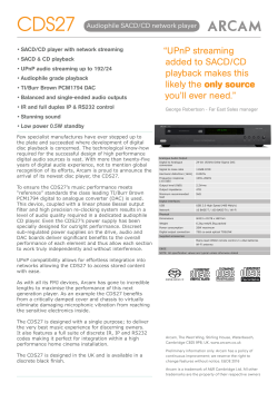 UPnP streaming added to SACD/CD playback makes this