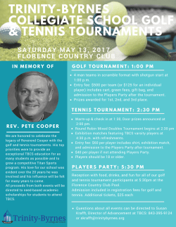 Golf/Tennis 2017 - Trinity