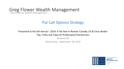 Put Call Strategy - Greg Flower Wealth Management