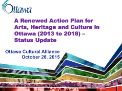 A Renewed Action Plan for Arts, Heritage and
