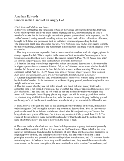 Jonathan Edwards - Sinners At The Hands of An Angry God