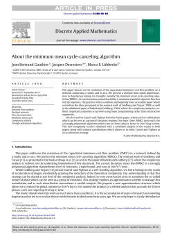 About the minimum mean cycle-canceling algorithm