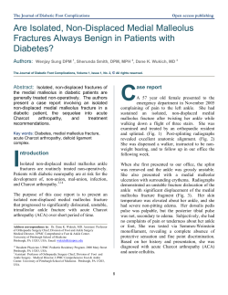 Are Isolated, Non-Displaced Medial Malleolus Fractures Always