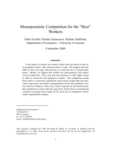 Monopsonistic Competition for the “Best” Workers