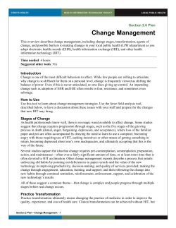 Change Management