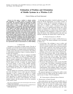 Estimation of Position and Orientation of Mobile
