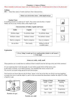 1. States of Matter
