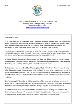 No 6 - Cranleigh C of E Primary School