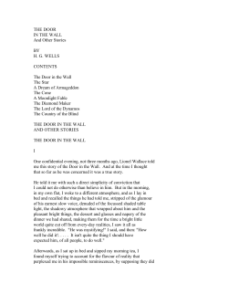 THE DOOR IN THE WALL And Other Stories BY
