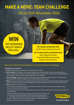 make a move: team challenge - Prestwick Tennis and Fitness