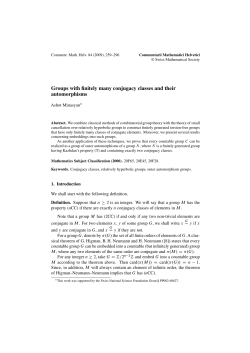Groups with finitely many conjugacy classes and their automorphisms