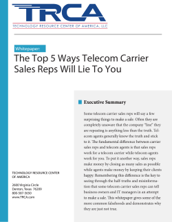 The Top 5 Ways Telecom Carrier Sales Reps Will Lie To You