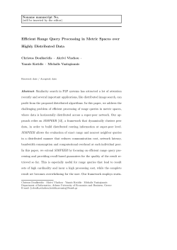 Efficient Range Query Processing in Metric Spaces over Highly