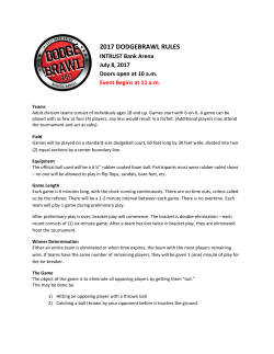 2017 dodgebrawl rules