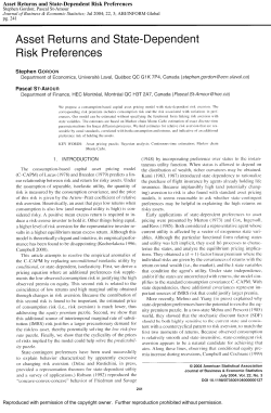 Asset Returns and State-Dependent Risk Preferences