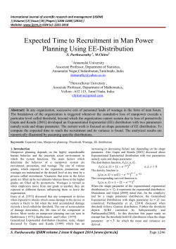 Expected Time to Recruitment in Man Power Planning Using EE
