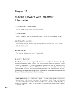 Moving Forward with imperfect information