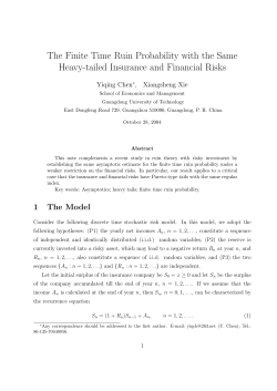 The Finite Time Ruin Probability with the Same Heavy
