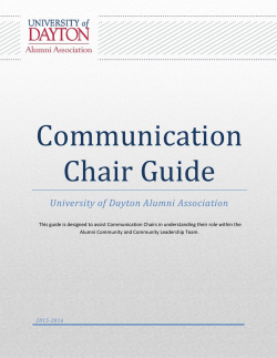 Communication Chair Guide