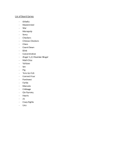 List of Board Games - Aspen Country Day School