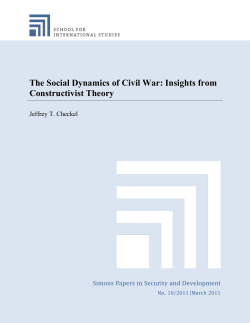 The Social Dynamics of Civil War: Insights from Constructivist Theory
