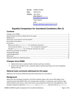 Equality Comparison for Unordered Collections - open