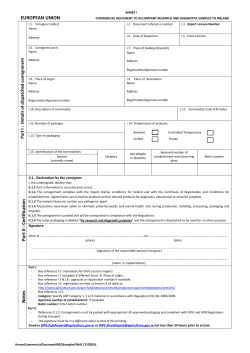 EUROPEAN UNION Part II : Certificatio n N o tes