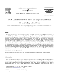 SMB: Collision detection based on temporal coherence