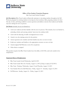 Position Description - Indiana State University