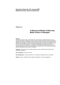 Gang Liu A Behavioral Model of Work