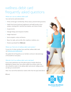 wellness debit card frequently asked questions