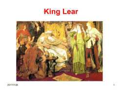 King Lear - St. Pius X High School