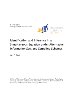 Identification and Inference in a Simultaneous Equation under