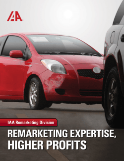 HIGHER PROFITS - Insurance Auto Auctions