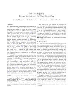 Fair Coin Flipping: Tighter Analysis and the Many