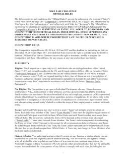 the &ldquo;Official Rules&rdquo; - NineSights