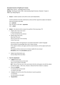 Basic Clauses - Serwis Informacyjny WSJO